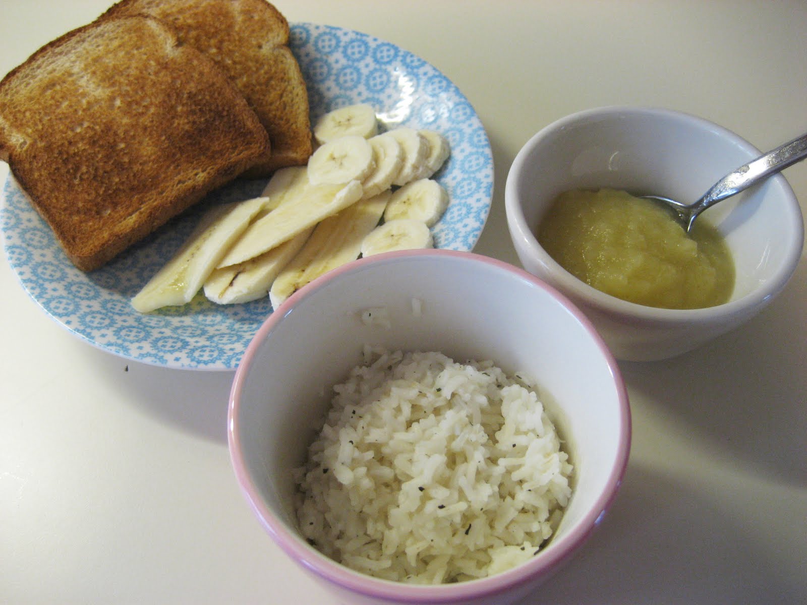 What is the BRAT diet for diarrhea?